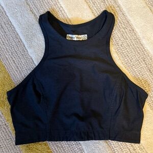 Outdoor Voices Athena Crop Top in Black Size Medium